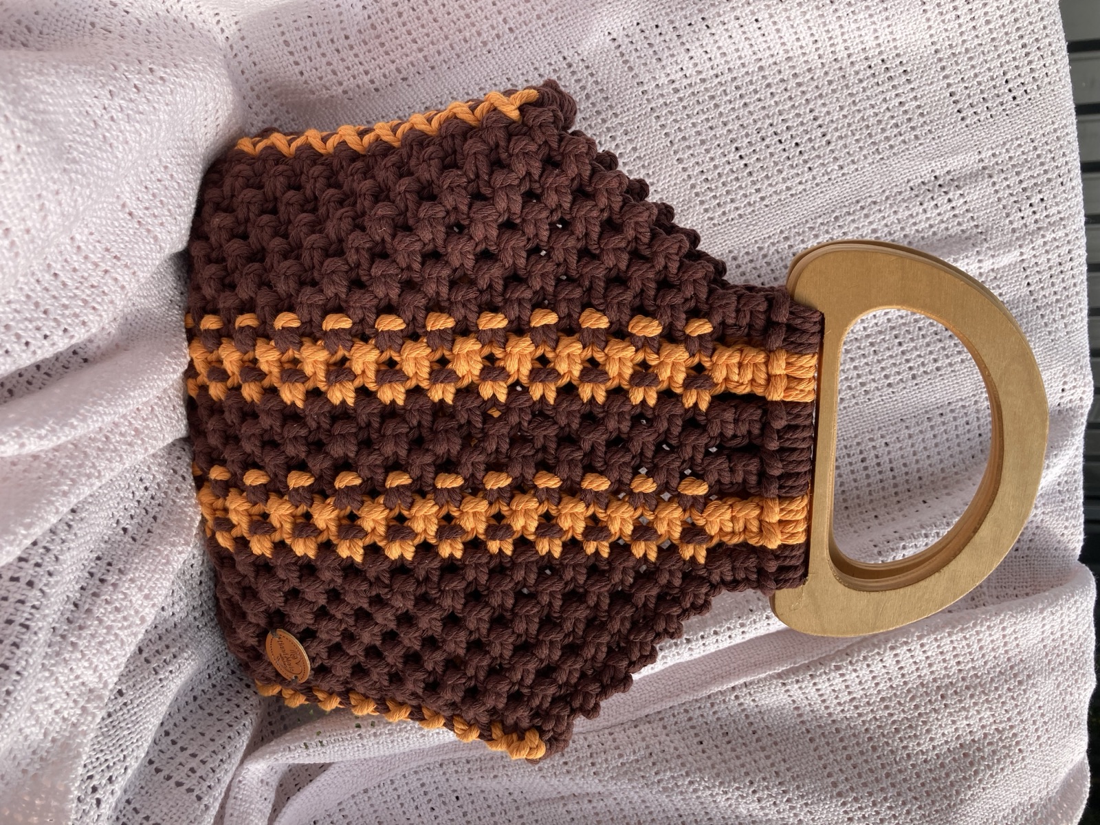 Double-Stripe Mini Handbag